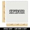 September Month Calendar Fun Text Wall Cookie DIY Craft Reusable Stencil